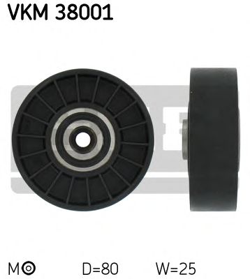 Натяжной ролик поликлинового ремня SKF VKM 38001
