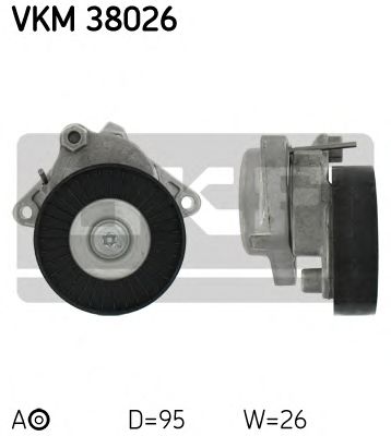 Натяжной ролик поликлинового ремня SKF VKM 38026