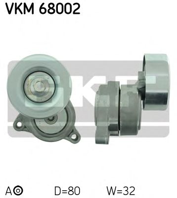 Натяжной ролик поликлинового ремня SKF VKM 68002