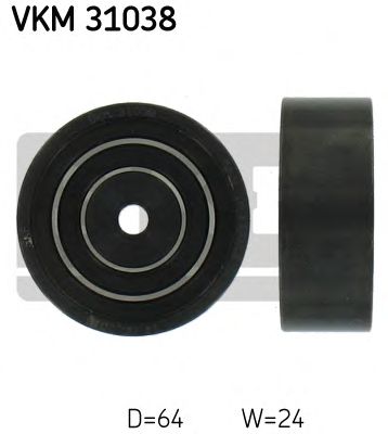 Направляющий / паразитный ролик  поликлинового ремня SKF VKM 31038