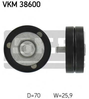 Направляющий / паразитный ролик  поликлинового ремня SKF VKM 38600