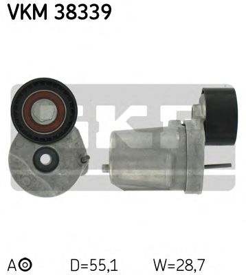 Натяжной ролик поликлинового ремня SKF VKM 38339