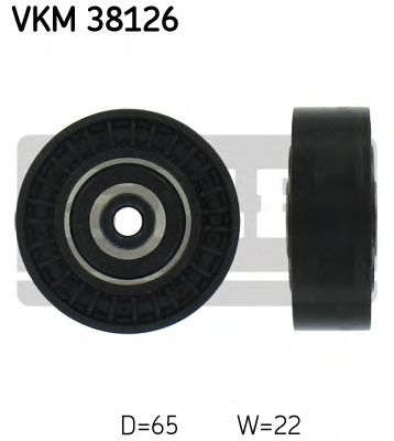 Направляющий / паразитный ролик поликлинового ремня SKF VKM 38126