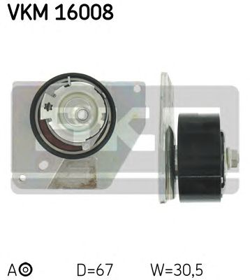 Натяжной ролик ремня ГРМ SKF VKM 16008