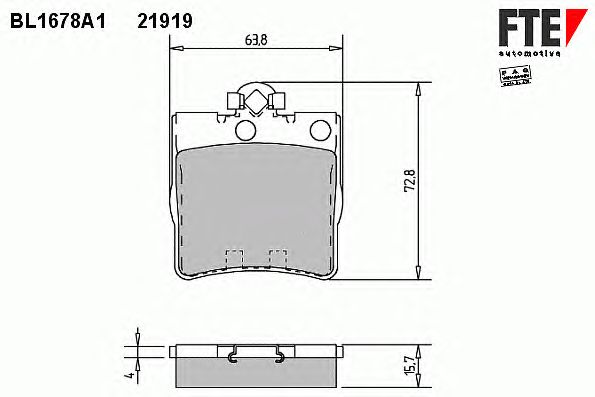 Тормозные колодки FTE BL1678A1