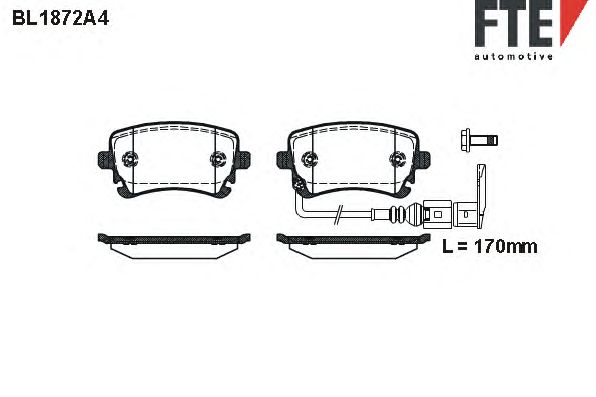 Тормозные колодки FTE BL1872A4