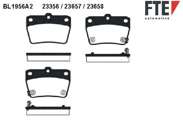 Тормозные колодки FTE BL1956A2