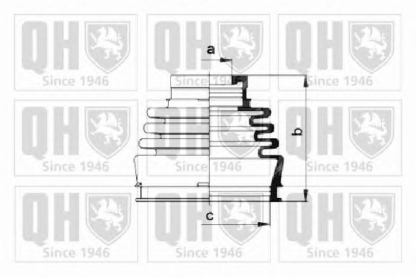 Комплект пильника ШРКШ QUINTON HAZELL QJB220