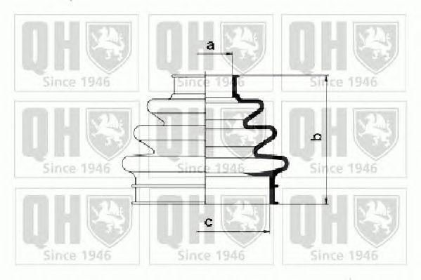 Комплект пыльника ШРУСа QUINTON HAZELL QJB936