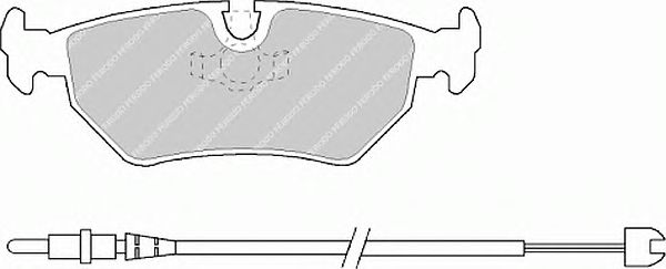 Тормозные колодки FERODO FDB1003