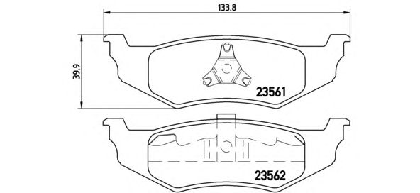 Тормозные колодки BREMBO P 11 010