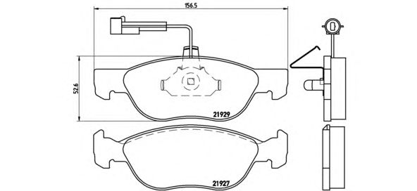 Тормозные колодки BREMBO P 23 071