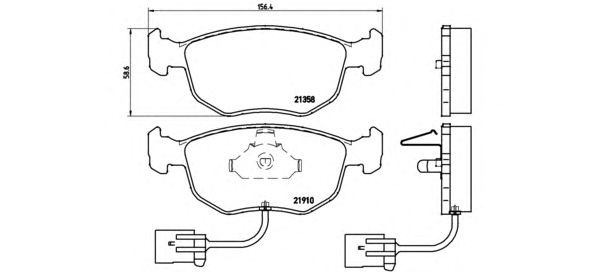 Тормозные колодки BREMBO P 24 035