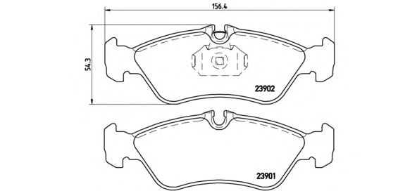 Тормозные колодки BREMBO P 50 082
