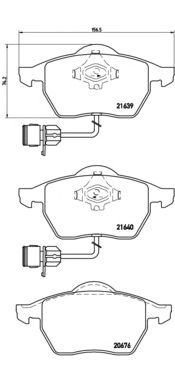 Тормозные колодки BREMBO P 85 040