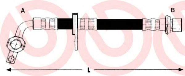 Тормозной шланг BREMBO T 83 095