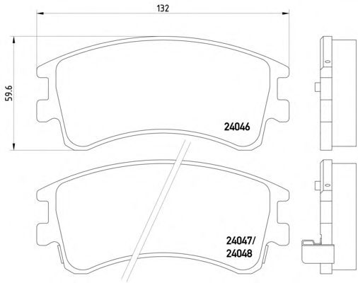 Тормозные колодки MINTEX MDB2308