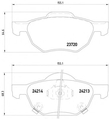 Тормозные колодки MINTEX MDB2599