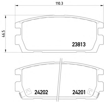 Гальмівні колодки MINTEX MDB2665