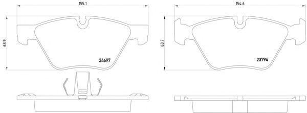 Тормозные колодки MINTEX MDB3007