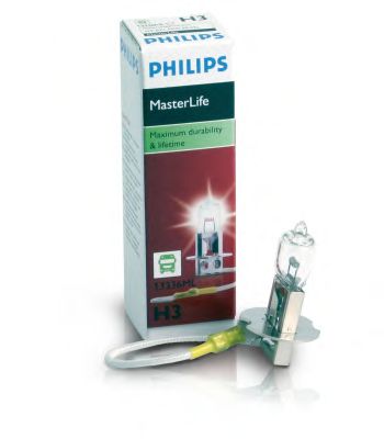Лампа накаливания PHILIPS 13336MLC1 (указатель поворота, сигнал торможения, освещение номерного знака, задняя противотуманная фара, фара заднего хода, внутреннее освещение, фонарь установленный в двери, освещение багажника, подкапотная лампа, стояночные о