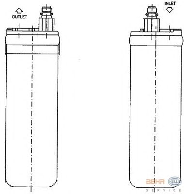 Осушитель кондиционера HELLA 8FT 351 198-611