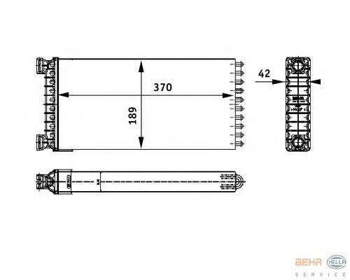 Радіатор опалення HELLA 8FH 351 312-551