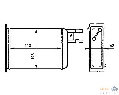 Радіатор опалення HELLA 8FH 351 313-371