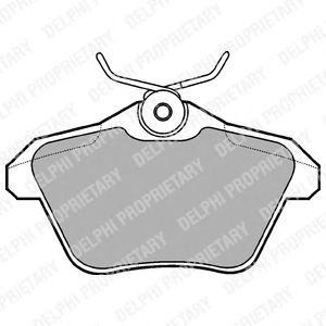 Тормозные колодки DELPHI LP1018