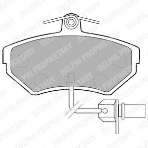 Тормозные колодки DELPHI LP1631