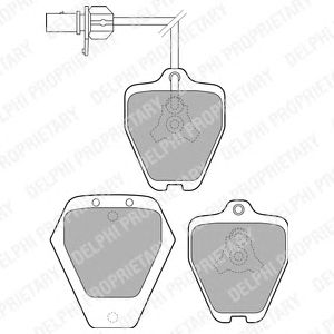 Тормозные колодки DELPHI LP1760