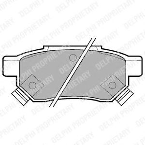 Тормозные колодки DELPHI LP625