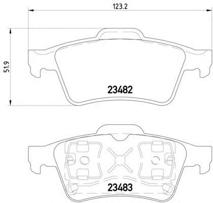 Тормозные колодки HELLA 8DB 355 009-121