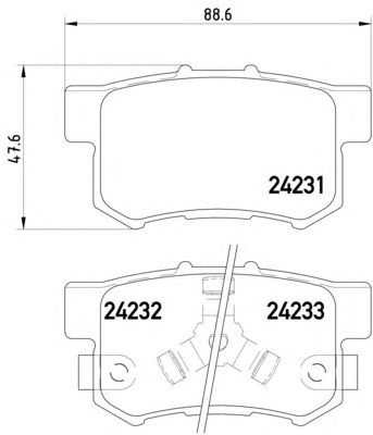 Тормозные колодки HELLA 8DB 355 012-061