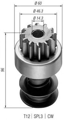 Бендикс стартера MAGNETI MARELLI 940113020009