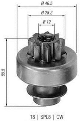 Бендикс стартера MAGNETI MARELLI 940113020130