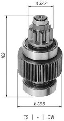Бендикс стартера MAGNETI MARELLI 940113020312