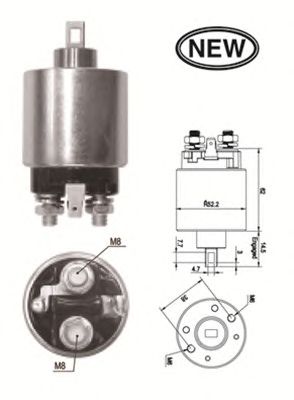 Втягивающее реле MAGNETI MARELLI 940113050553