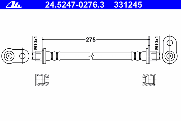 Тормозной шланг ATE 24.5247-0276.3