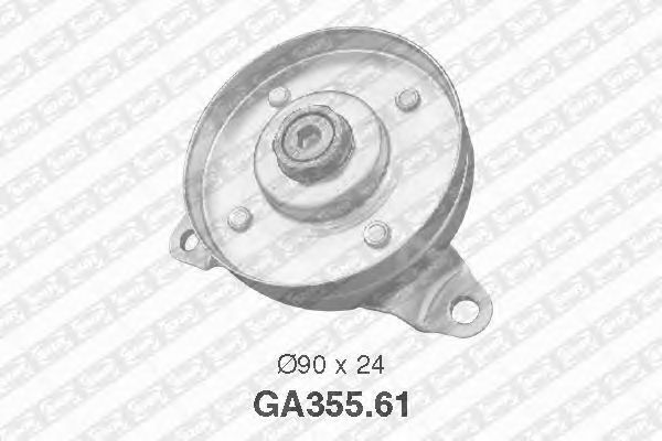 Натяжной ролик поликлинового ремня SNR GA355.61