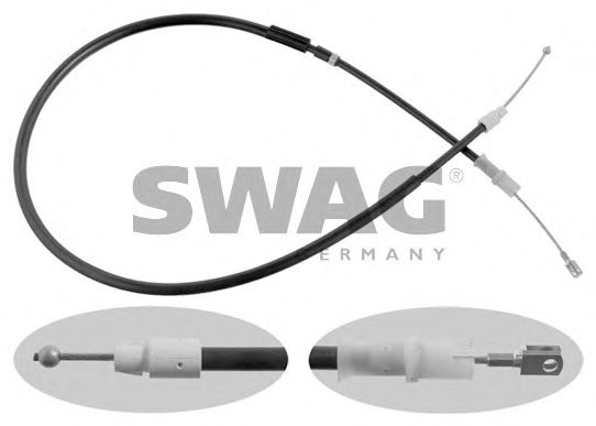 Трос ручника SWAG 10 93 7272