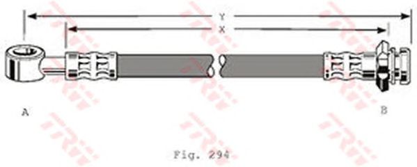 Тормозной шланг TRW PHD366