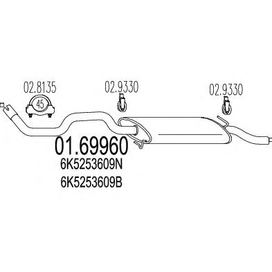 Глушитель MTS 01.69960