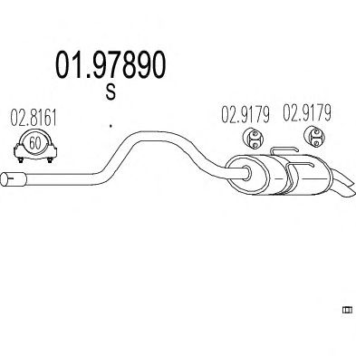 Глушитель MTS 01.97890