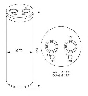 Осушитель кондиционера NRF 33204