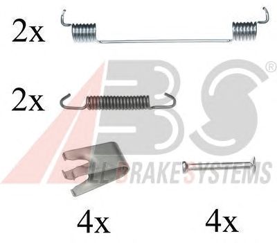 Монтажный комплект тормозных колодок A.B.S. 0827Q