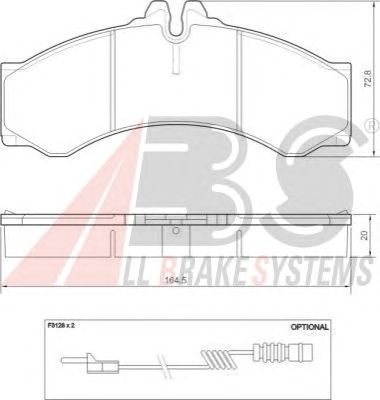 Тормозные колодки A.B.S. 37000