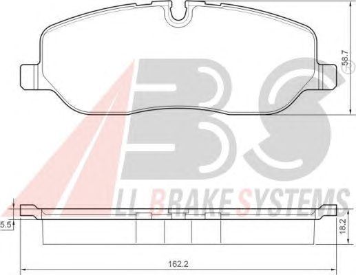 Тормозные колодки A.B.S. 37501
