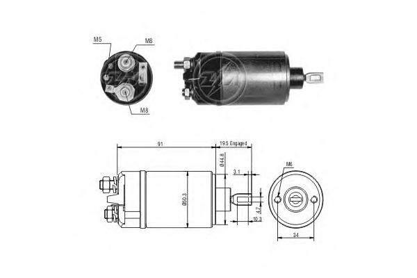 Втягивающее реле ERA ZM526