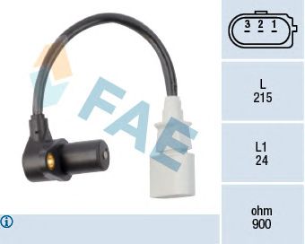 Датчик положения коленвала, распредвала FAE 79048